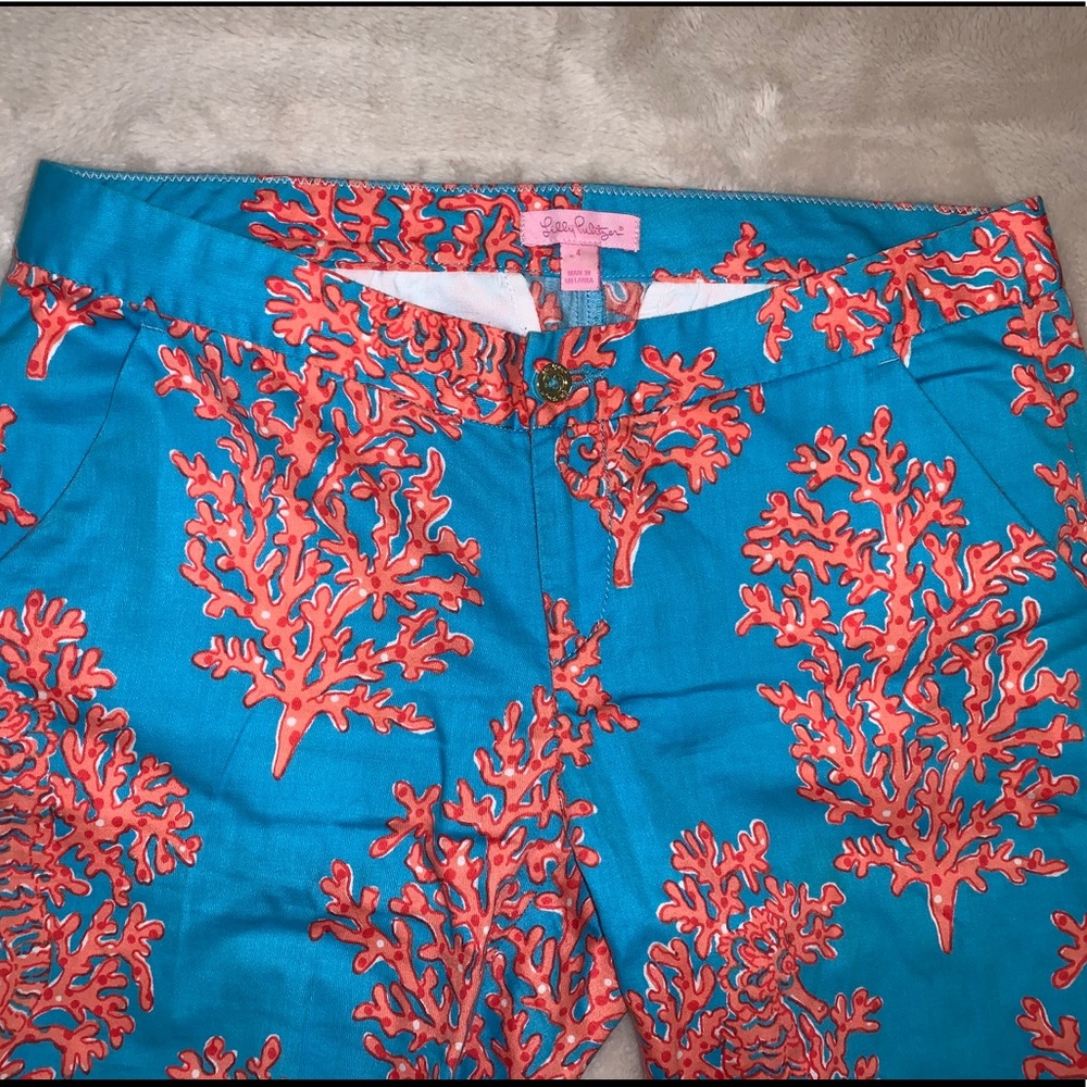 Lilly Pulitzer ankle length cropped coral pants